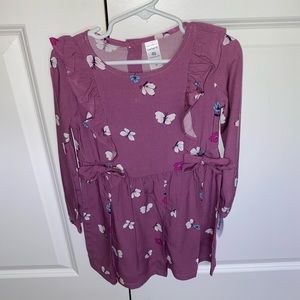New Carter’s girls purple butterfly dress sz 4t